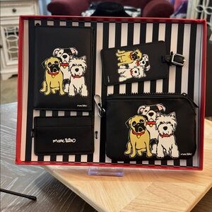 Marc Tetro dog-themed travel accessory set